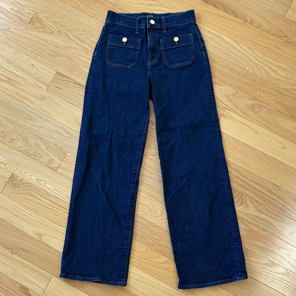 J. Crew Premium Edition Slim Wide-Leg Jeans